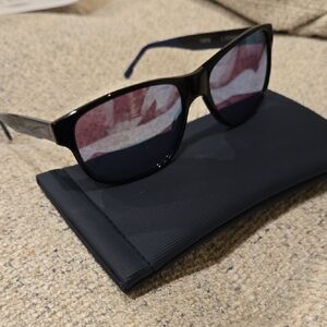 Izod Men's Black and Blue Sunglasses